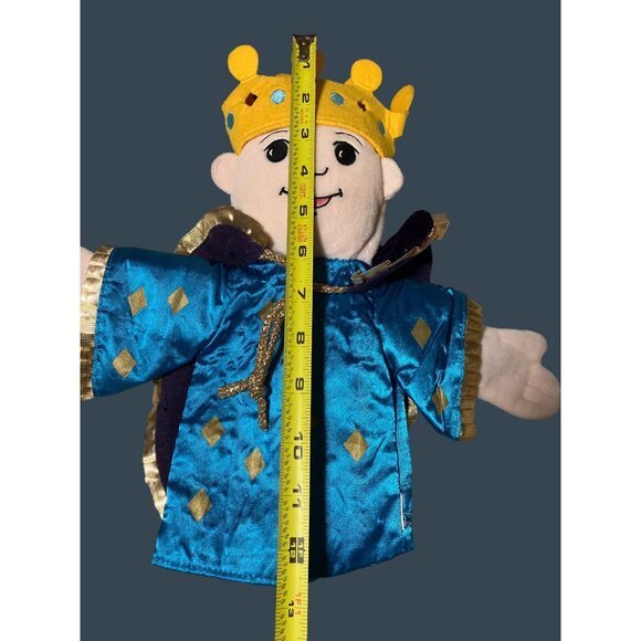 Aurora KING / PRINCE HAND PUPPET Crown Gold Ribbon Retired - Picture 4 of 7